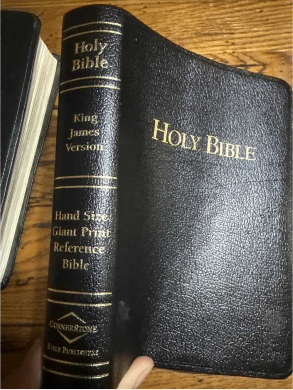 2- Holy Bible New King James, KJV by Nelson 1982 Red letter & Hand Sized